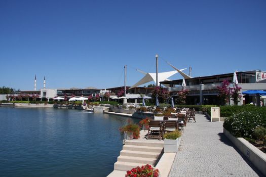 Turgutreis Turkey Marina Complex and fish pool