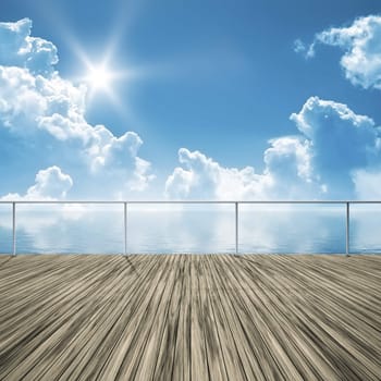 An image of a nice pier at a bright summer day