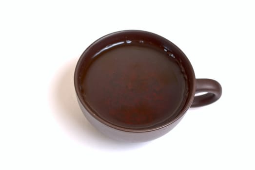 Natural clay cup for the tea ceremony