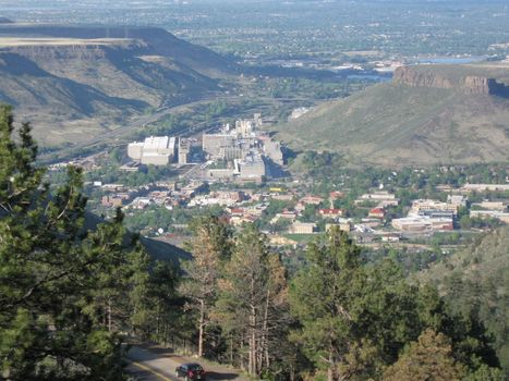 Coors Brewery from a hiking trail