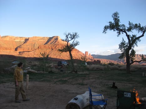 View from the campsite in Moab.