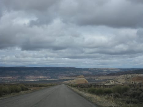 Overcast day in canyonlands national park.