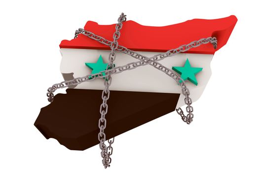 Syria held down by dictatorship chains