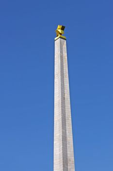 Monument in downtown of Kyiv, the capital of Ukraine