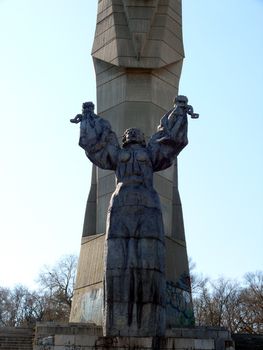 Monument of a Mother Bulgaria in skobelev Park. Pleven, Bulgaria