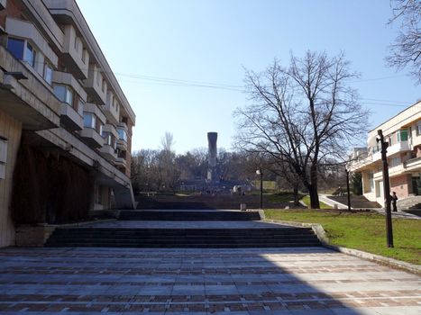 Monument of a Mother Bulgaria in skobelev Park. Pleven, Bulgaria