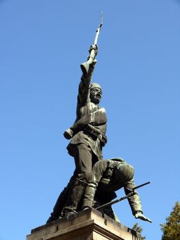 Monument for Serbian-Bulgarian war in center of Pleven, Bulgaria