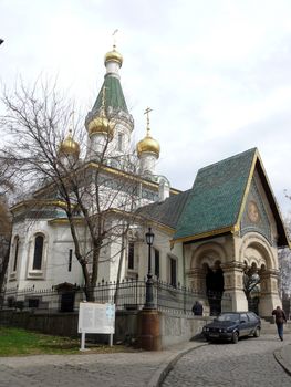 Russian church in Sofia, Bulgaria