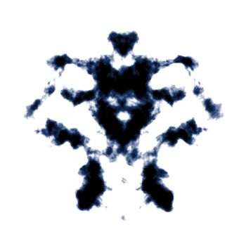 An image of a Rorschach ink blot