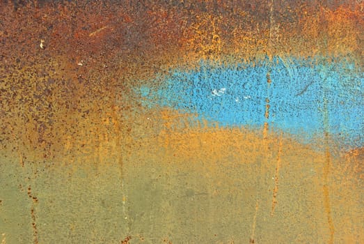 The vintag colored grunge iron textured background