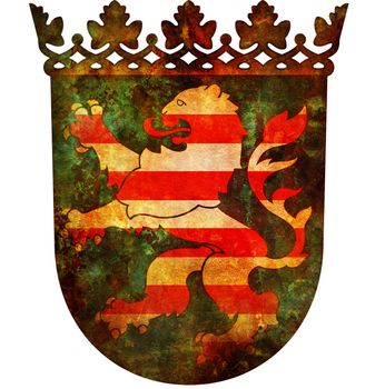 isolated coat of arm of hessen region