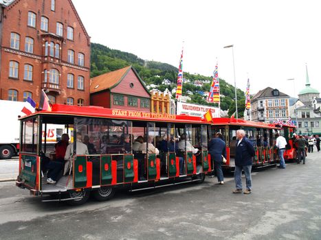 sightseing train in Bergen