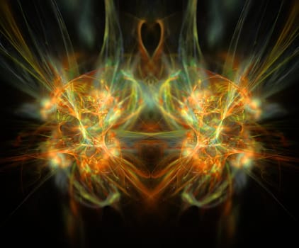 Abstract Symmetrical Fractal Background