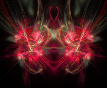 Abstract Symmetrical Fractal Background