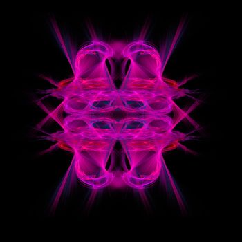 Abstract Symmetrical Fractal Background