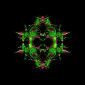 Abstract Symmetrical Fractal Background