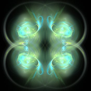 Abstract Symmetrical Fractal Background