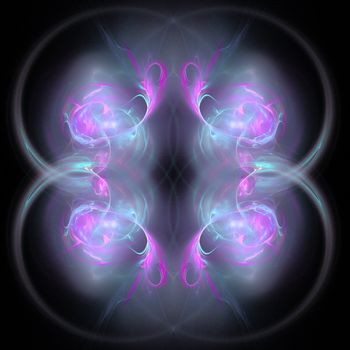 Abstract Symmetrical Fractal Background