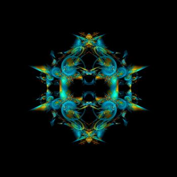 Abstract Symmetrical Fractal Background