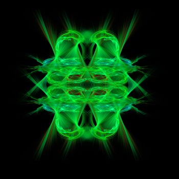 Abstract Symmetrical Fractal Background