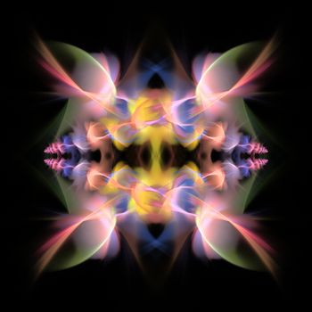 Abstract Symmetrical Fractal Background