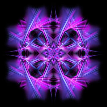 Abstract Symmetrical Fractal Background