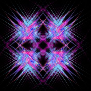 Abstract Symmetrical Fractal Background