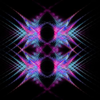 Abstract Symmetrical Fractal Background