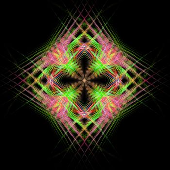 Abstract Symmetrical Fractal Background