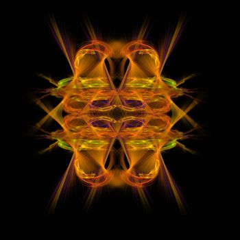 Abstract Symmetrical Fractal Background