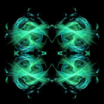 Abstract Symmetrical Fractal Background