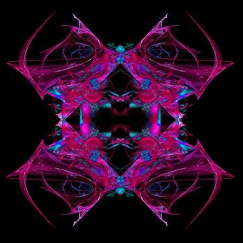 Abstract Symmetrical Fractal Background