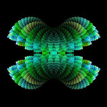 Abstract Symmetrical Fractal Background