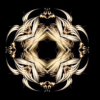 Abstract Symmetrical Fractal Background