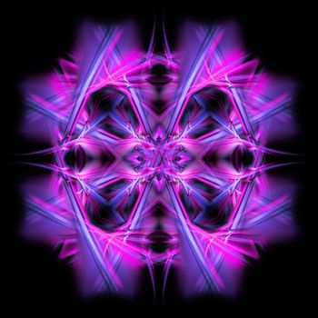 Abstract Symmetrical Fractal Background