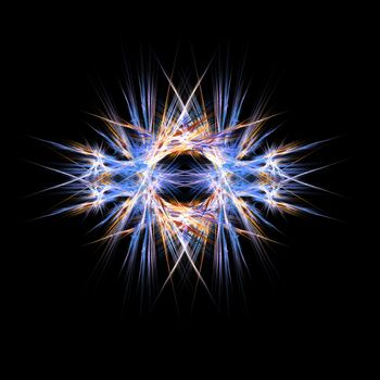 Abstract Symmetrical Fractal Background