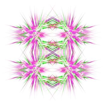 Abstract Symmetrical Fractal Background