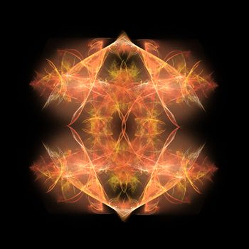 Abstract Symmetrical Fractal Background