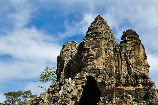 Bayon Temple at Angkor Siem Reap Cambodia