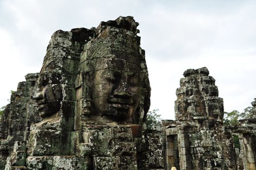Bayon Temple at Angkor Siem Reap Cambodia