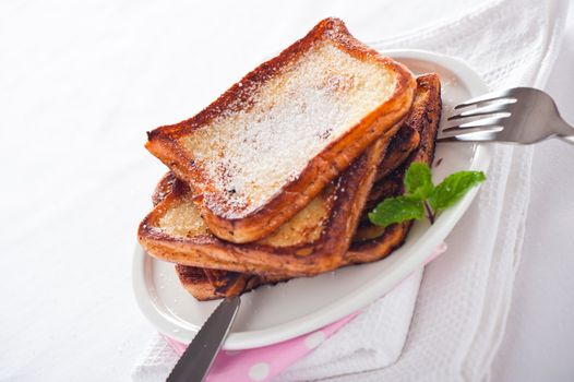 Easy dessert - french toast - arme ritter