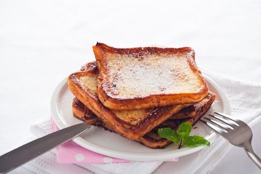 Easy dessert - french toast - arme ritter