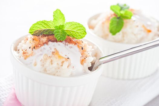 Easy dessert - milk rice