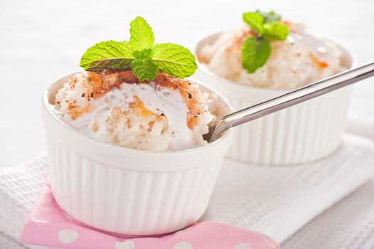 Easy dessert - milk rice