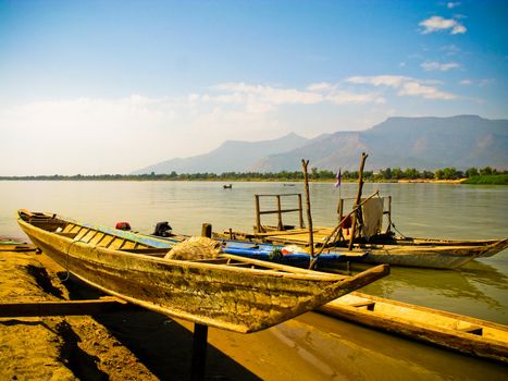 boat at Champasak, Laos