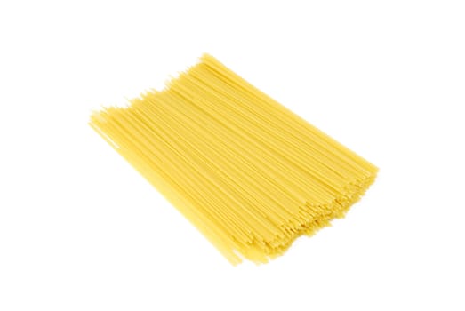 italian long spaghetti pasta isolated on white background