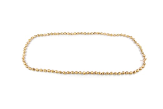 Nascar racing track with a pearl necklace isolated on a white background
