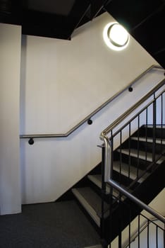 vintage staircase on a antique residential building