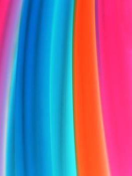 Macro of a stack of colorful plastic tubes