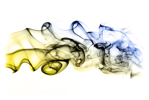 Abstract isolated and colored smoke background - creativity concept